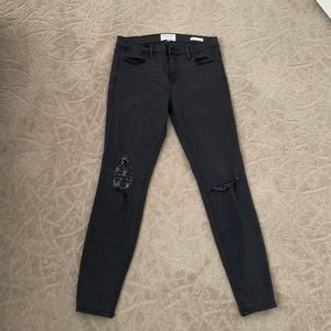 Women’s black frame jeans. Size 28. Gently used